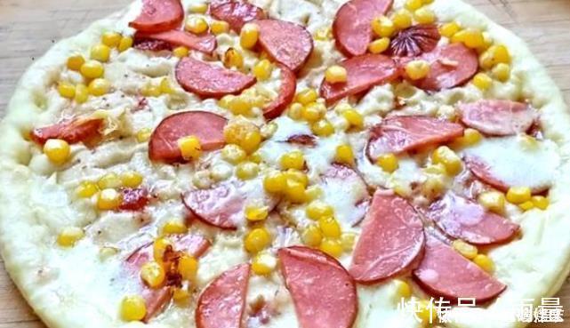 草莓酱|想吃披萨不要出去买，没有烤箱也能做，香甜暄软又拉丝，特好吃