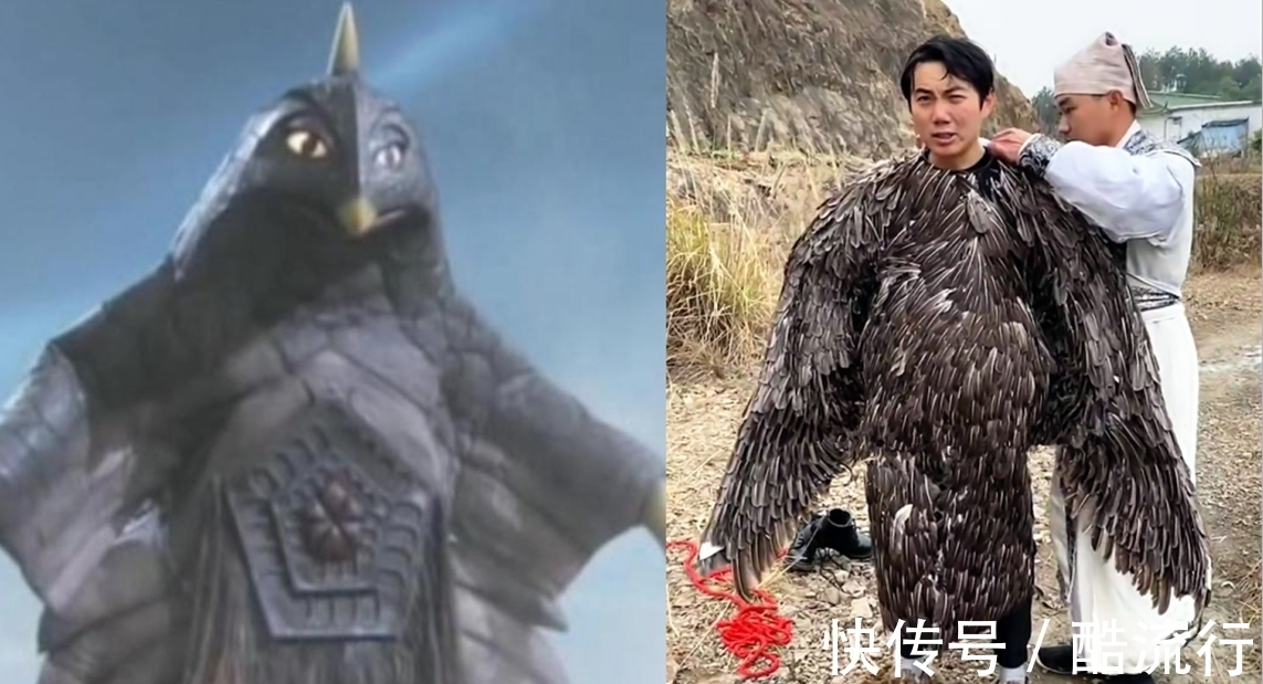 神雕侠侣|国产皮套不如奥特曼,还记得25年前的雕兄吗?真羽毛不输贝蒙斯坦