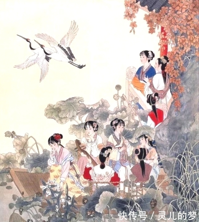 彭连熙$贾维泽:品读彭连熙工笔仕女画——连熙笔端画,万人手中风!