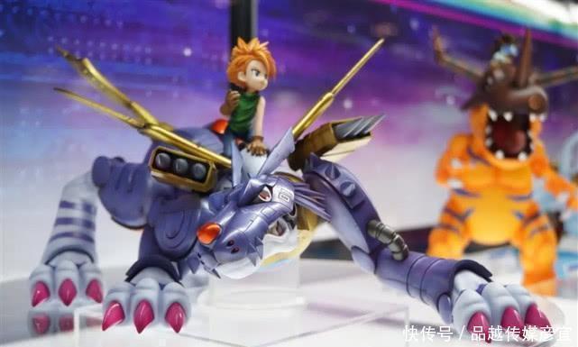 靓仔|数码宝贝钢铁加鲁鲁手办,大和骑着加鲁鲁,重温儿时经典形象