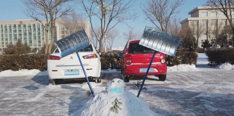 阿右旗：瑞雪临小镇雪景分外美