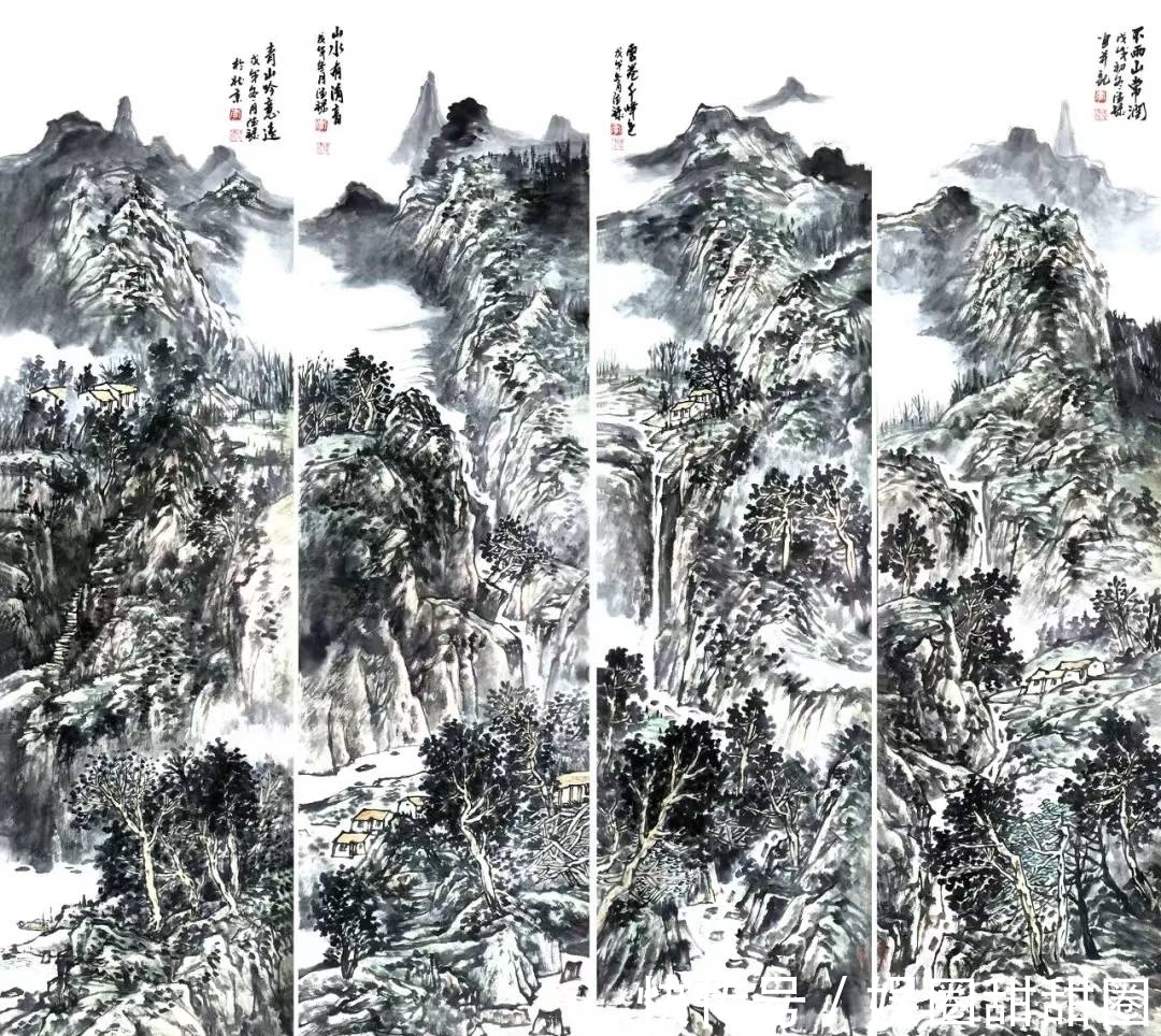 幅幅|李德禄山水画作品集,幅幅都美不胜收、气势磅礴