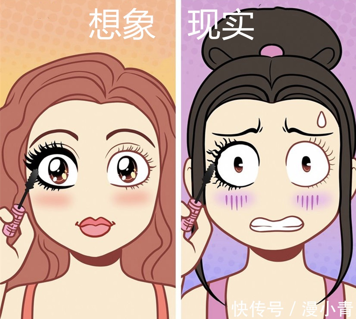效果|用二次元的方式进行发型对比，为什么同样的发型，却是两种效果