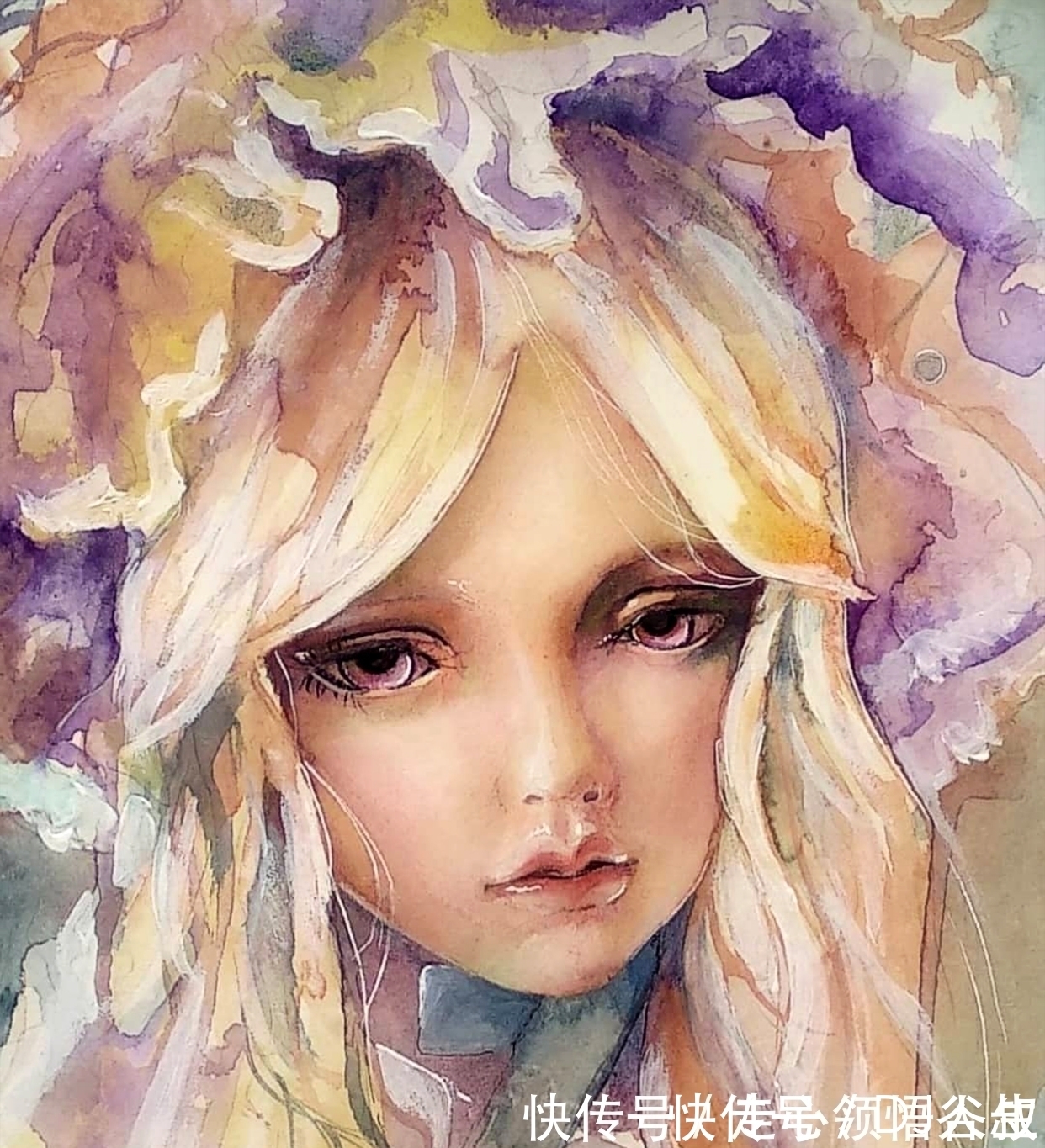 珀耳塞福涅&寂静宇宙中的明眸:色彩与金箔的交融,插画家卡法西斯的神话四季