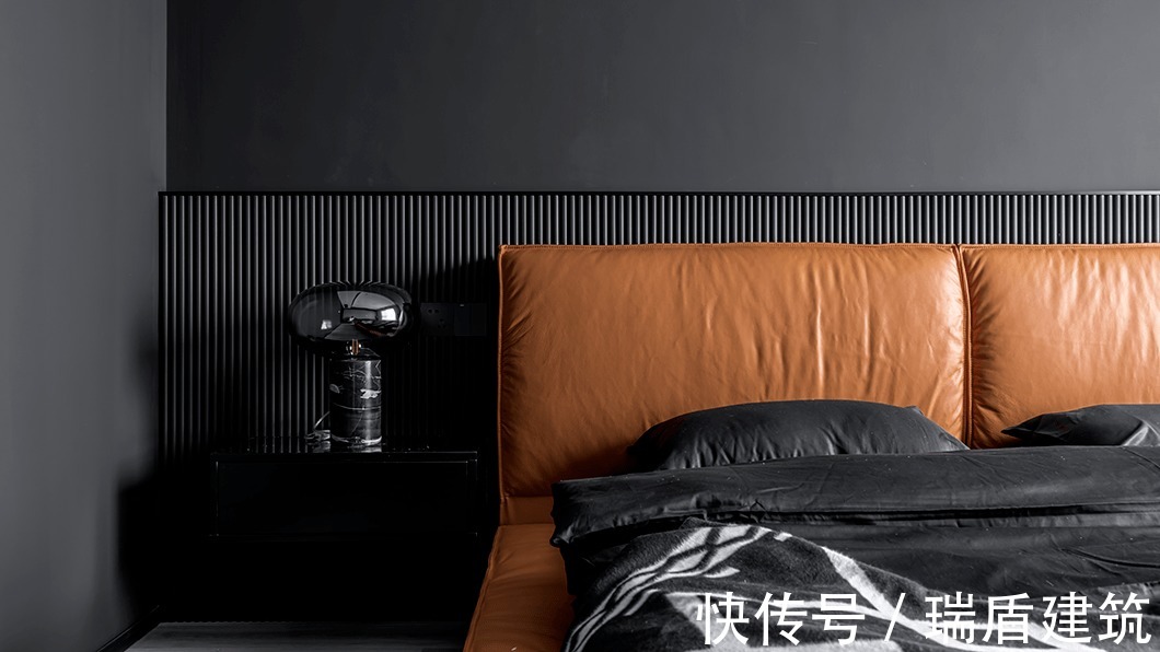 水泥板|120㎡简约高级黑,这样设计超有范!