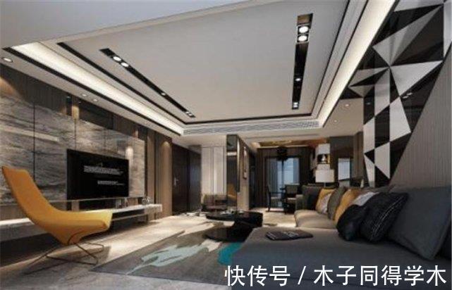 现代|105平现代风黑白对比，让互不相容的色彩放在一起让人眼前一亮