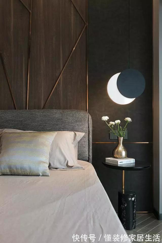 小户型|90㎡现代轻奢风,一进门就美到了,主卧床头灯的设计好浪漫