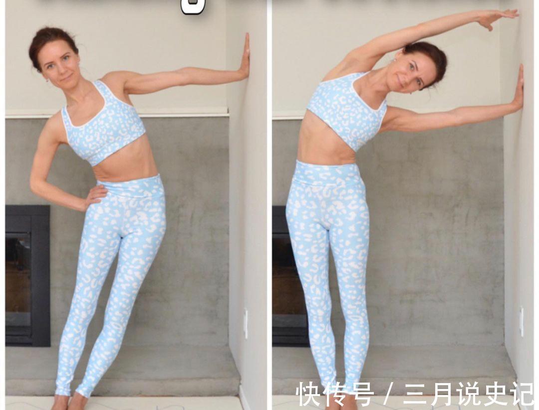 一条腿|7个靠墙拉伸的瑜伽动作，拉伸感觉超级强烈