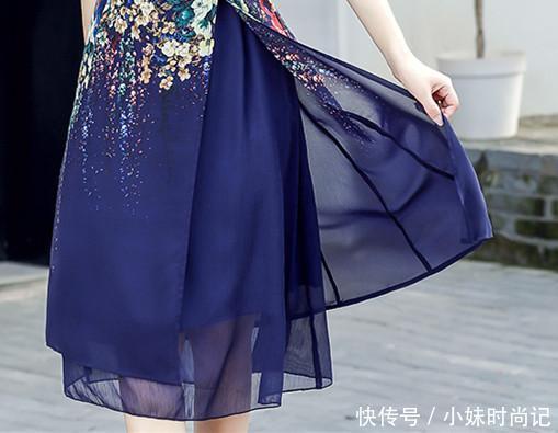 雪纺连衣裙|优雅连衣裙与气质女人同在,独具风情还时尚洋气显年轻