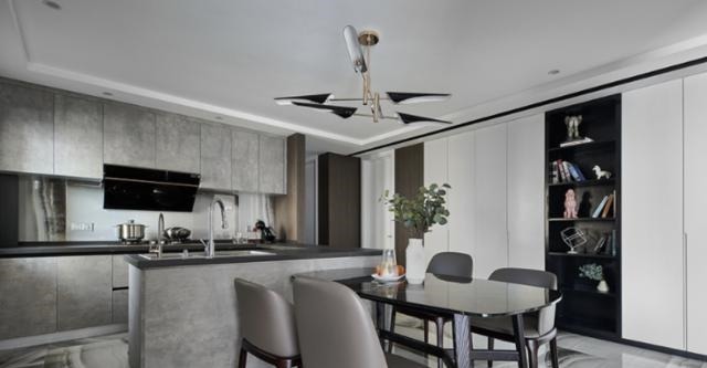 衣帽间|这是我见过最新潮的家,悬空电视墙,沙发墙、走廊极致利用,聪明!