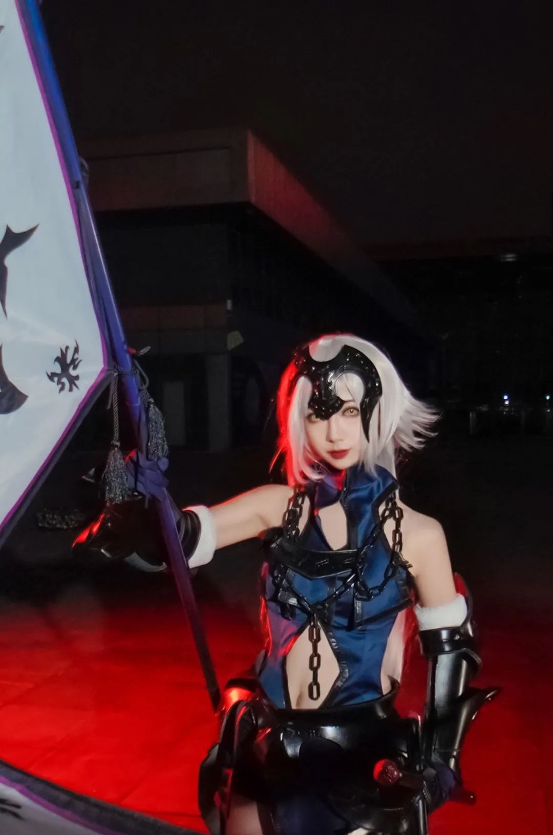 橙子|cos:黑貞德滿破cos正片@晚鹿