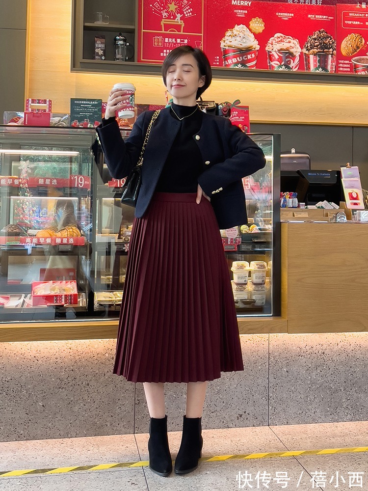 针织衫|2022还穿什么牛仔裤?气质女人赶紧备上半身长裙,优雅时髦显气质