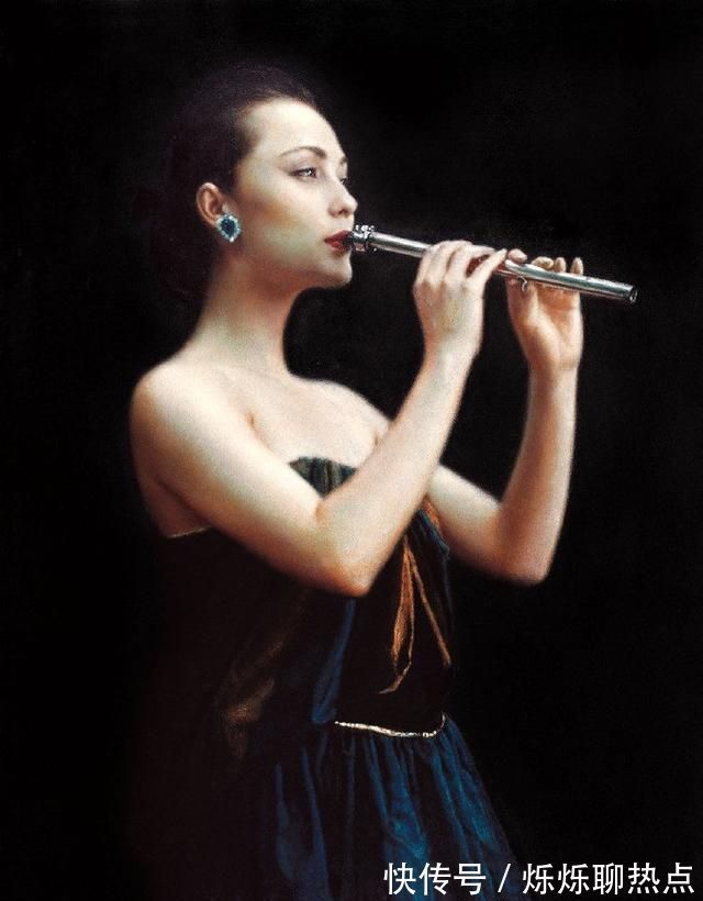 写实主义&陈逸飞笔下的肖像绘画,比冷军的更有韵味,写实性更强