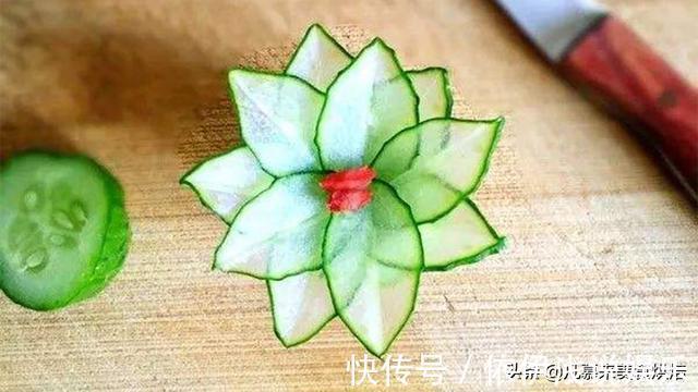 主菜|原来黄瓜切法有这么多种，黄瓜的花式切法大全图文详解，一看就会