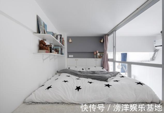 主卧|这是我见过空间利用到最极致的家，34㎡当两室一厅用，还带衣帽间