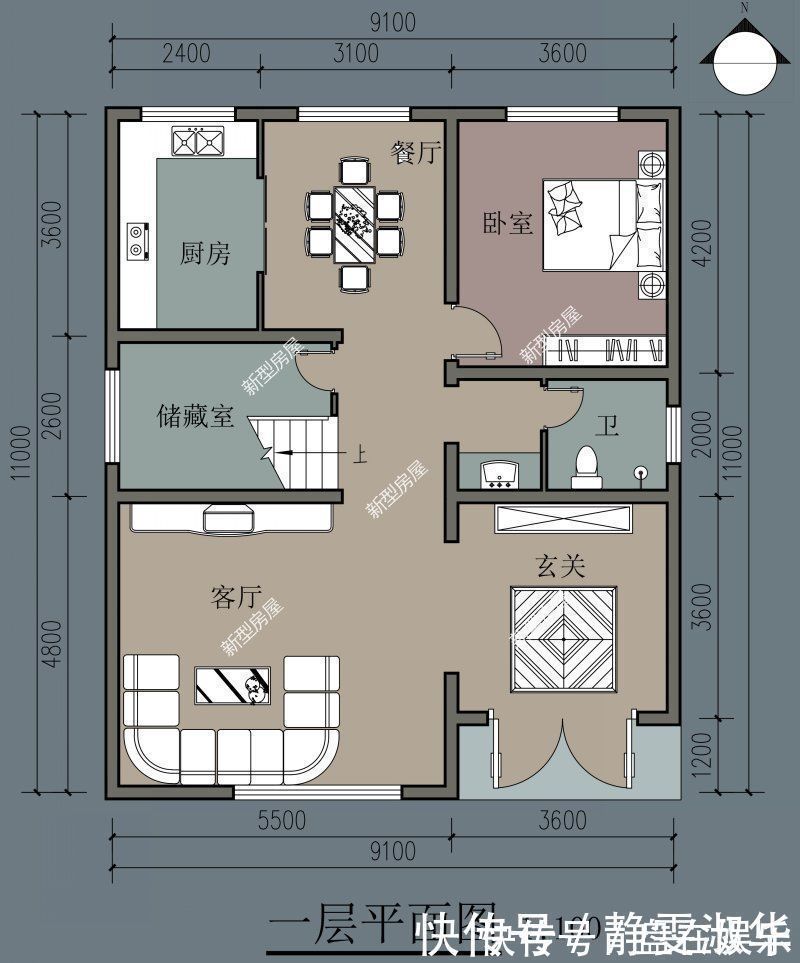 百平|准备了20万回农村建房，这6套图纸，你们帮我看看哪套好