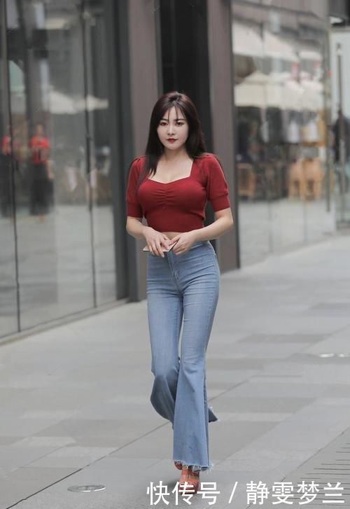 喇叭裤|“小粗腿”怎么办？借助喇叭裤的优势，展现不一样的穿搭技巧！