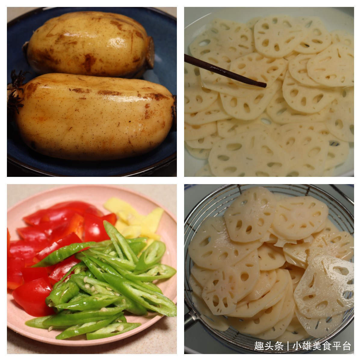 炒莲藕时，最忌直接下锅，大厨教你一招，莲藕脆爽可口不发黑