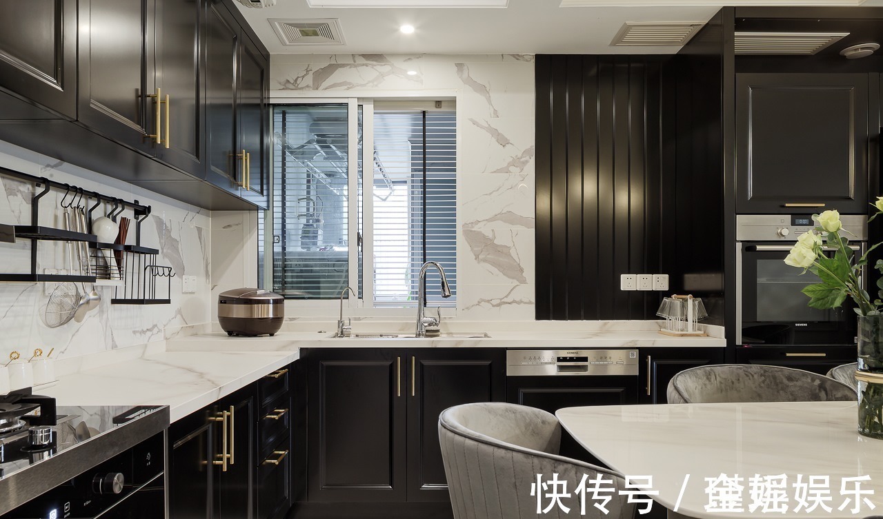 动线|130㎡轻奢四居,融入美式的沉稳庄重,打造温柔的质感生活