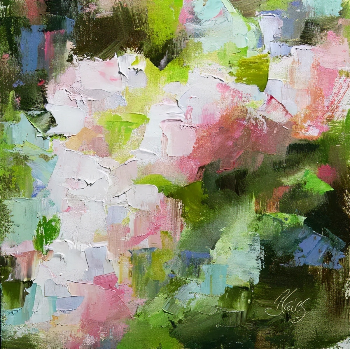 布莱斯@艺术家布莱斯油画里的色彩情感,表现在每一笔的展现