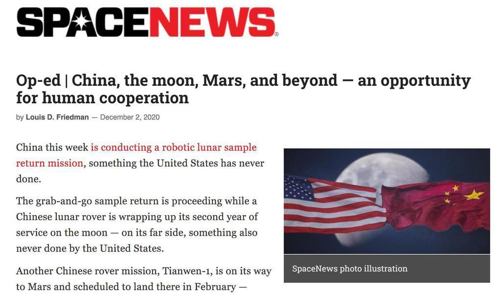 拍摄1亿像素月球照,嫦娥五号让西方惊叹!美媒:中美应联合登月!