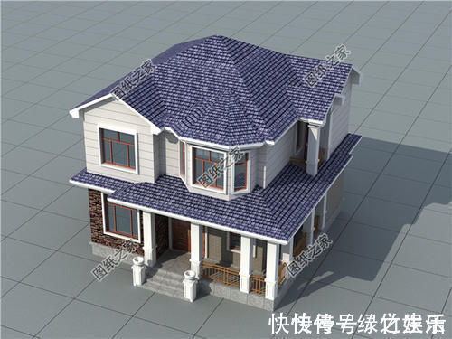 农村|农村9乘9米左右的二层建房图,占地小巧,来年住进去的就是你