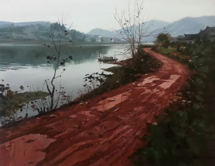 笔触|国画意境,油画笔触——石建都 笔下清新唯美的诗意油画