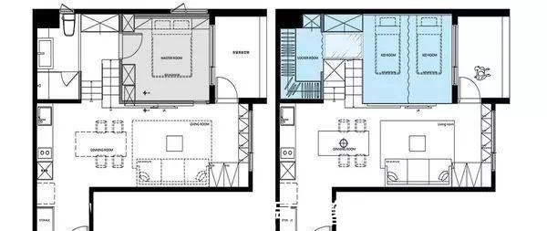 户型|4种不同的小户型,最大一套66㎡,设计出大宅既视感,真的很赞!
