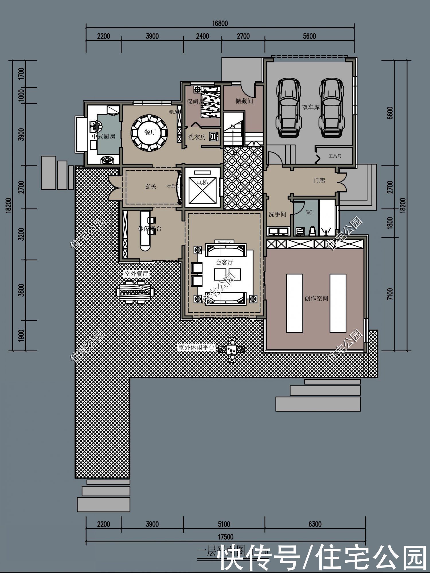 平面|分享10套带落地窗的别墅图，农村房子这么建，谁还稀罕去城里？