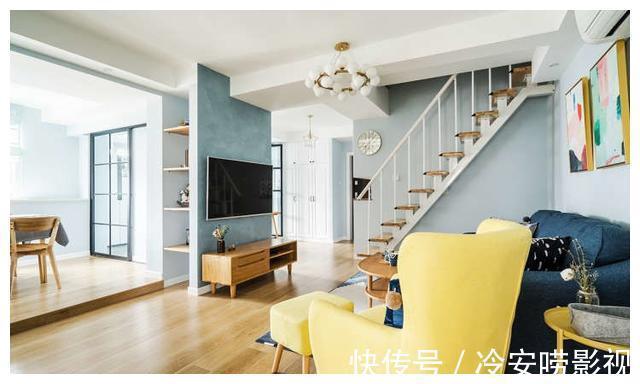 清玻|82平简约现代风空间，跳色搭配清新柔和，轻松心情还舒适
