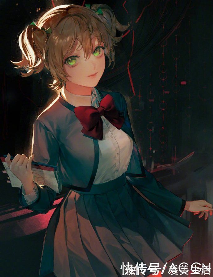 姬发式|画师笔下的短发双马尾妹子太可爱了,先收藏一波