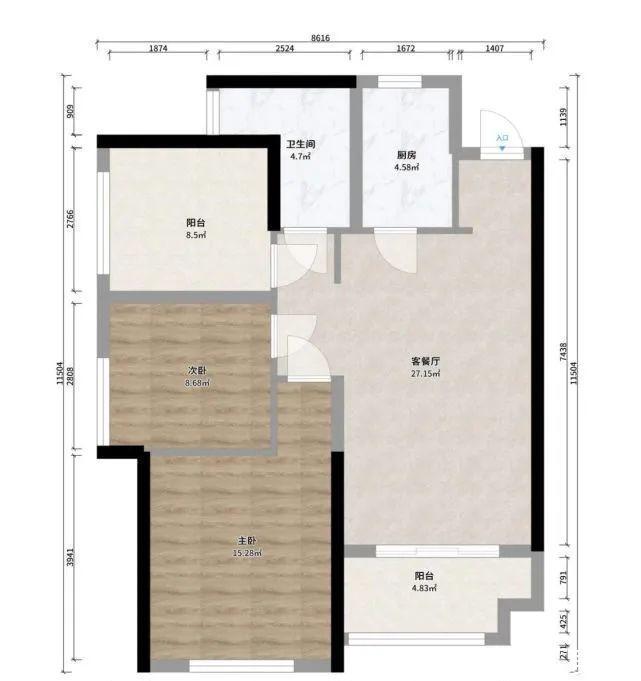 格调|82㎡北欧风小户型,清新舒适的环境,简直赶上了样板间效果!
