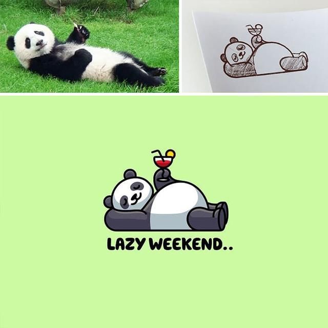 插画师|他把现实中的动物画成漫画插图，萌出血了