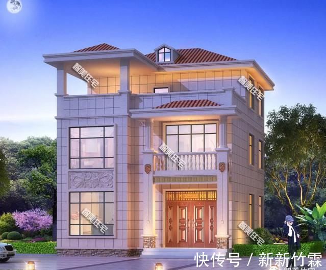 造价|93×12米农村别墅,配堂屋且南北通透,主体造价30万