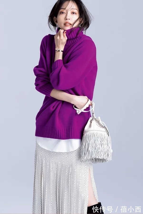 开叉裤|让人一眼就沦陷的早春毛衣穿搭,复古时髦还优雅,重新定位高级感