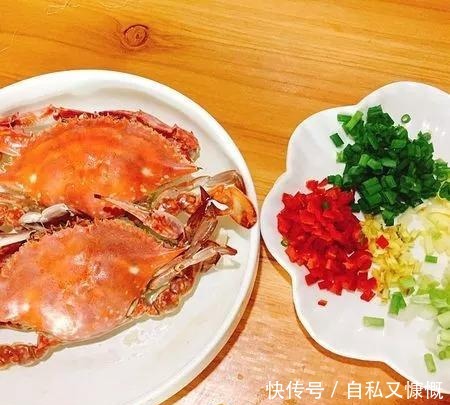 美味|家常菜, 葱油梭子蟹做法, 美味营养