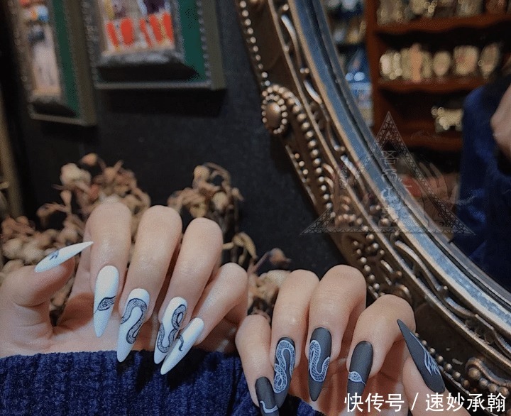 风格超酷的欧美风美甲，拿图去做！