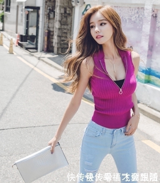 风情女人味紫衣背心,满分的身材,你的最爱