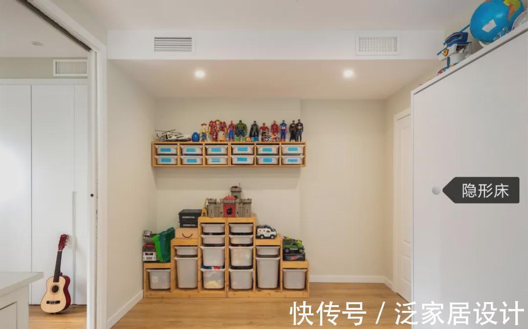 柜子|150㎡经典二胎家庭早该火了,2娃1屋上下铺,又敞亮又省间房