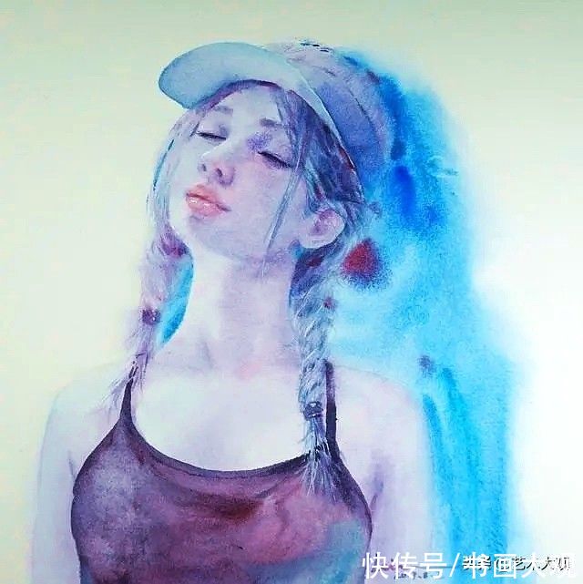 画家！好看的肖像水彩手绘90后网络知名画家张雷雷人物作品专辑