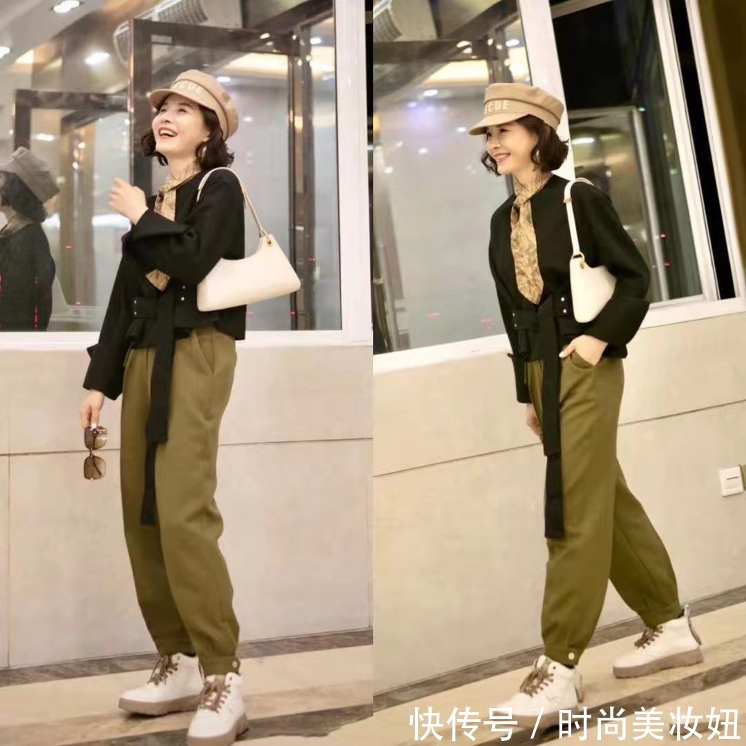 高跟鞋|40+穿衣不用刻意“扮嫩”,看她的高级穿搭,照搬同样优雅时髦