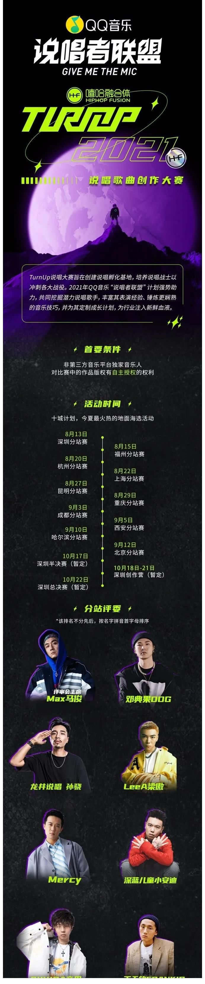 嘻哈融合体|说唱的进阶门槛——TurnUp说唱大赛2021报名启动!