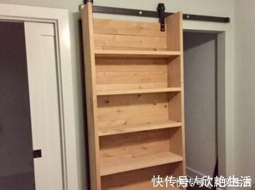 滑轨|卧室不打门做门洞,装上带滑轨置物架,又能储物又能当门使