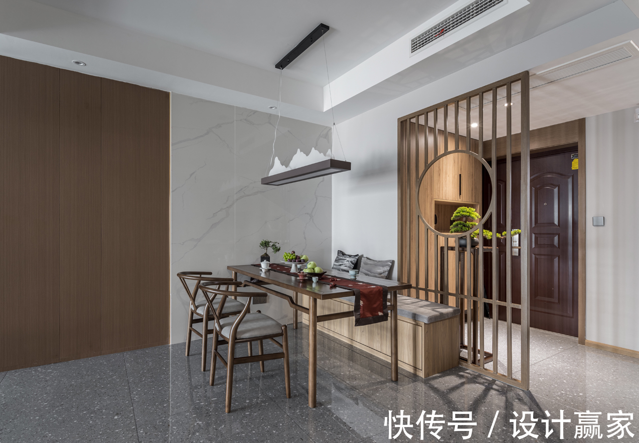 业主|有一种美叫新中式,这套143㎡大平层,透出原木质感,古韵气质