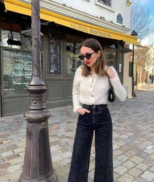 卫衣 + 靴子,毛衣 + 阔腿裤,这20套早春穿搭,好看极了