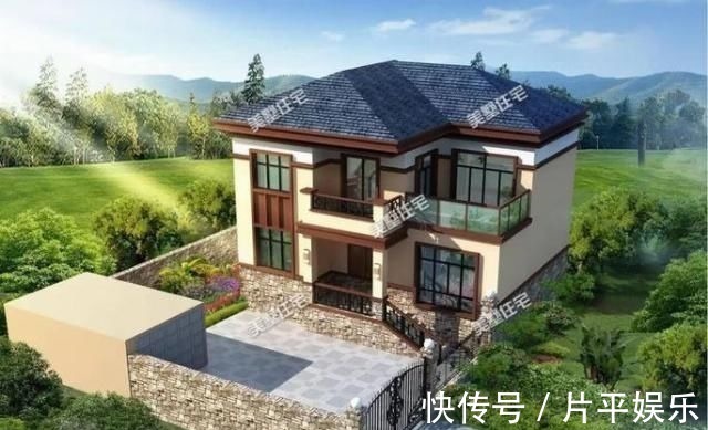 简欧别墅|8栋经典二层简欧别墅,第一套在农村最吃香,图纸收藏不后悔