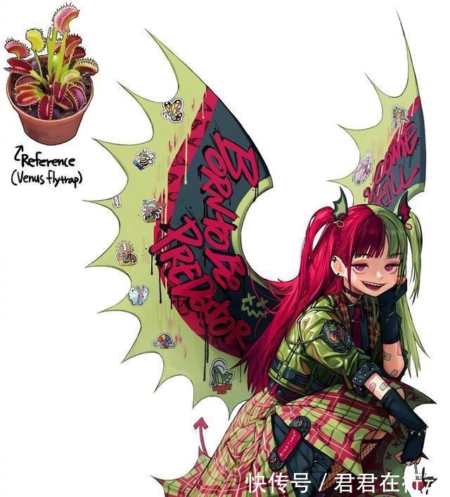文艺风|各种生物的拟人化,鱼变成阳光帅哥,猕猴桃是机械美少女!