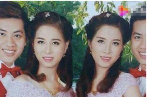 双胞胎姐妹|双胞胎兄弟娶双胞胎姐妹,生下孩子如复制粘贴,网友:差点认错人