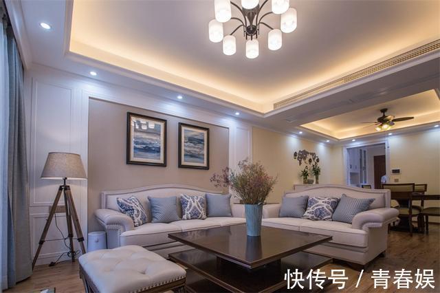 客厅|晒晒小姨家126㎡的新房，没想到一进门就惊艳了，客厅实在漂亮！