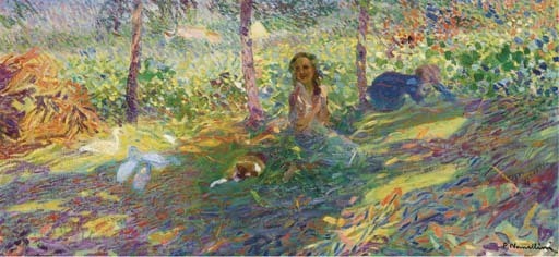 绘画$意大利画家普林尼的绘画,色彩太美了!